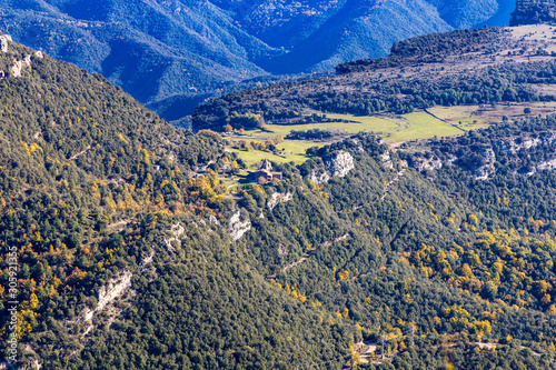 Route through the cliffs of Avenc and Tavertet photo