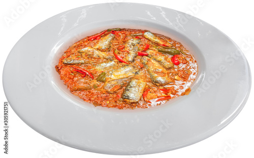 Assiette de sardines sauce réunionnaise 