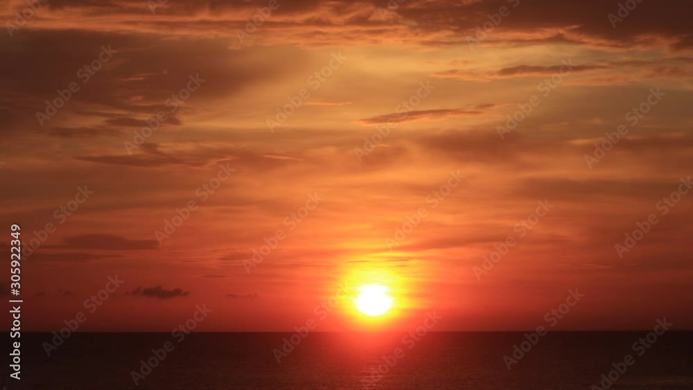 Time lapse video of sunset over ocean Time lapse video of sunset over ocean