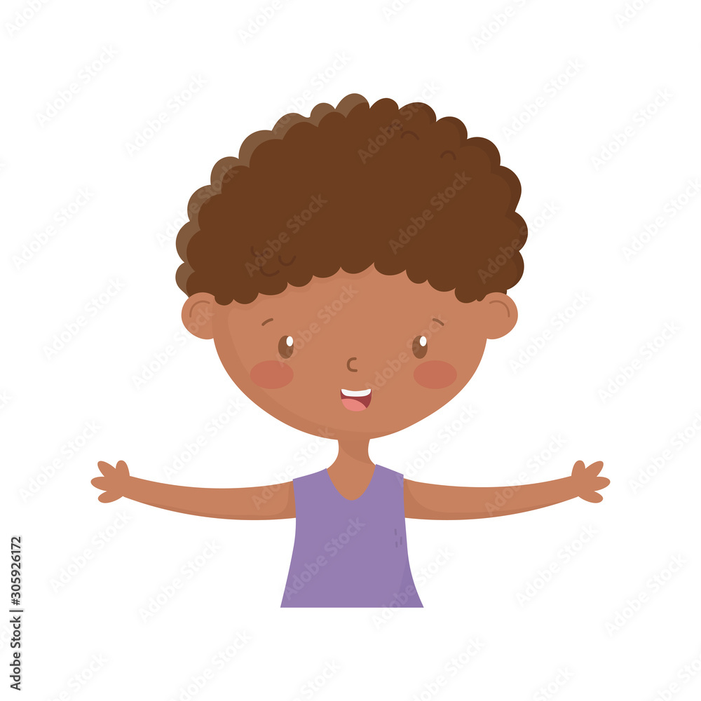 Isolated boy cartoon vector design Isolated boy cartoon vector design