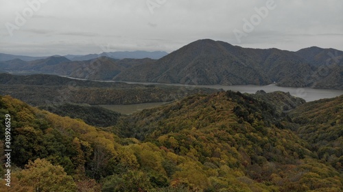 Autumn view of mountains
