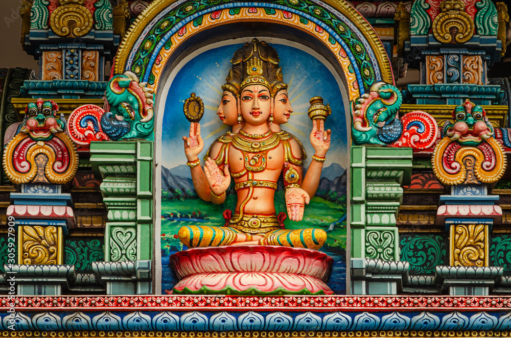 A Hindu Shrine in Bangkok, Thailand