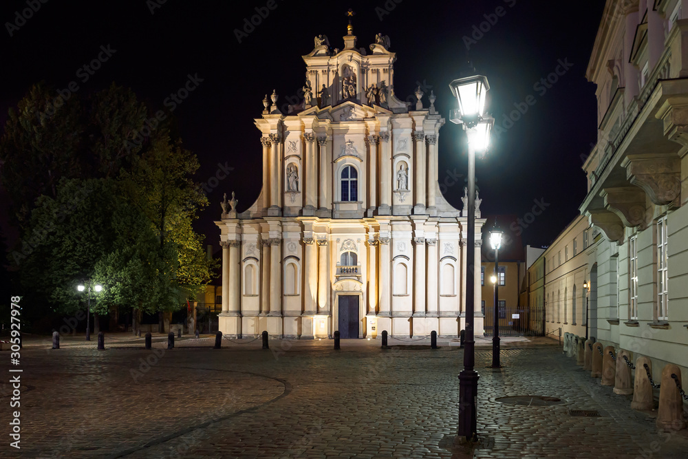 Church of St. Joseph of the Visitationists known as the Visitationist Church (Kosciol Wizytek) in Warsaw, Poland
