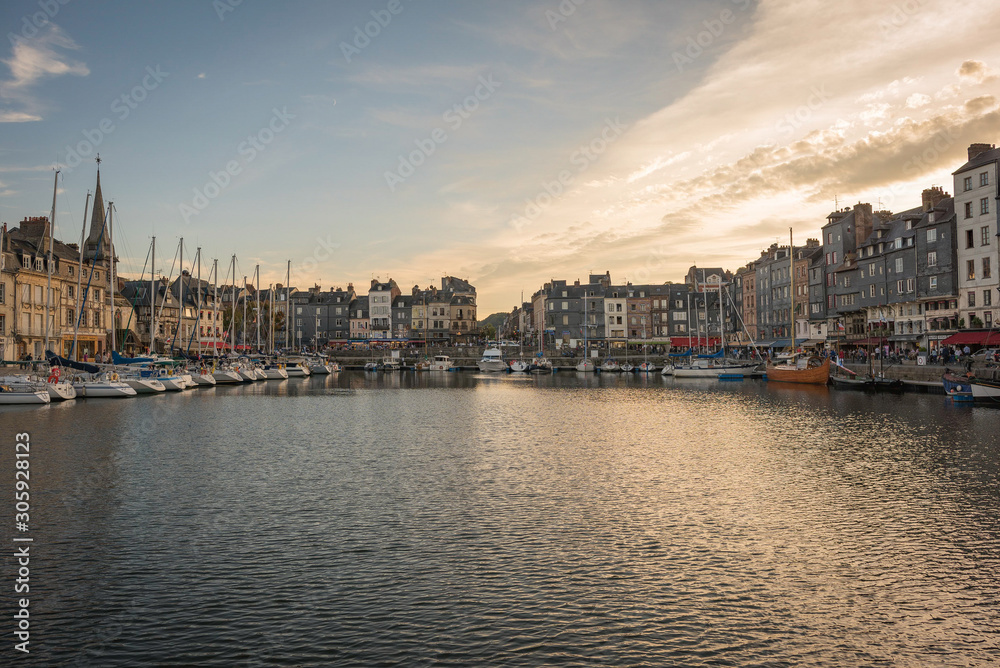 Naklejka premium The streets of the port city of France Honfleur