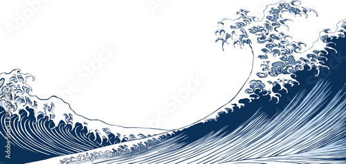 浮世絵　波　その2