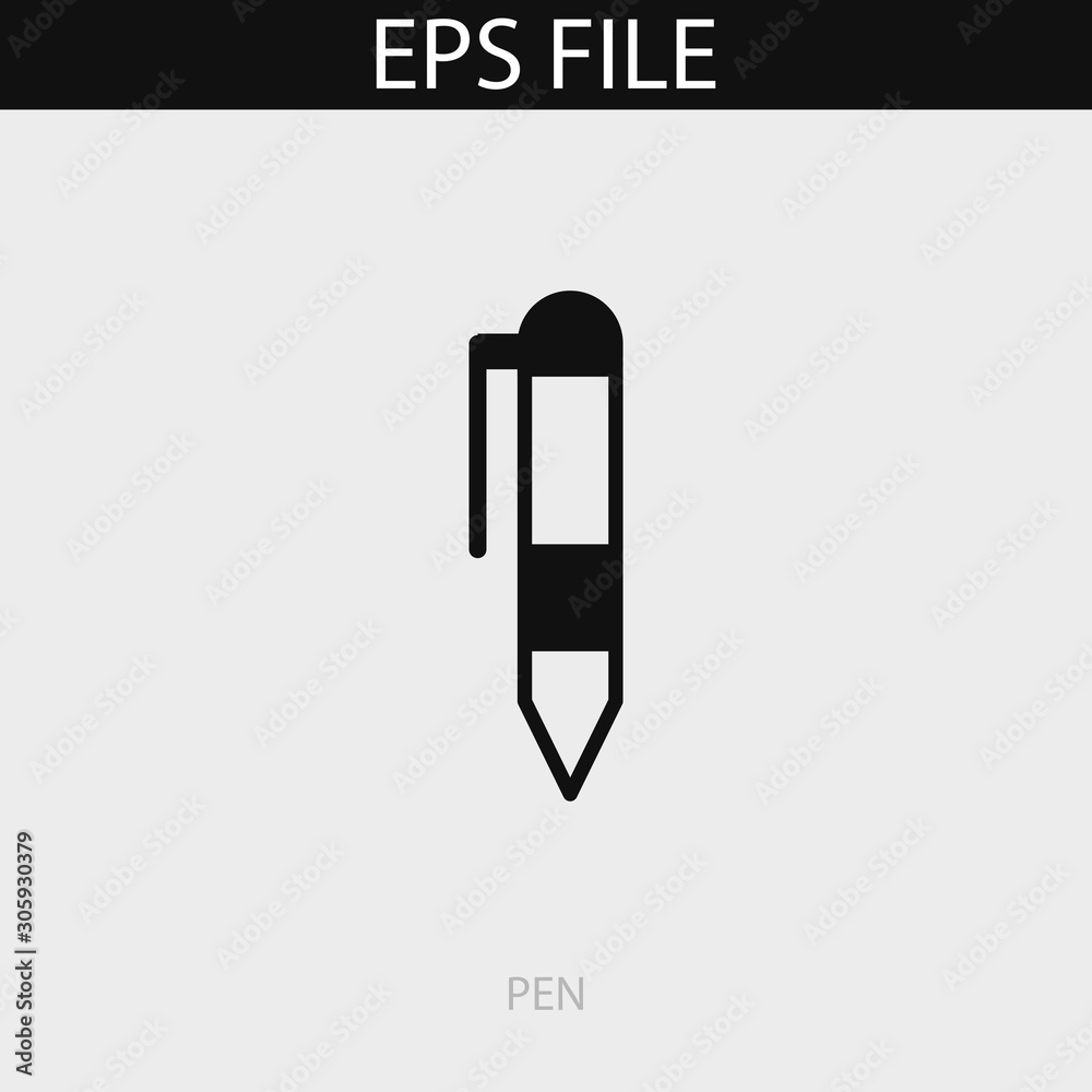 Pen icon. EPS vector file
