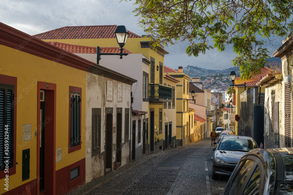 street in old town of Funchal