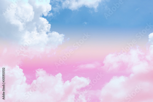 Photography Pastel sky wallpaper, abstract background with clouds and sunlight