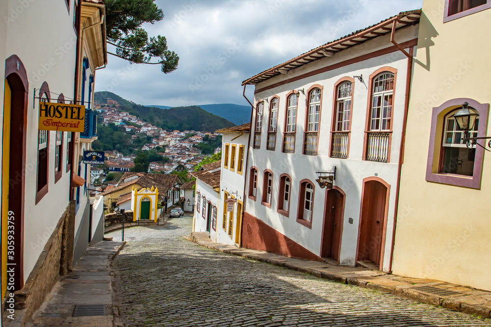 old street in brazil