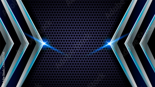 blue steel abstract background vector illustration