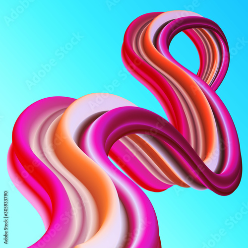 Background with Multicolor Motion Line.