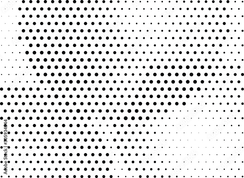 Abstract halftone dotted background. Monochrome pattern with dot and circles.  Vector modern pop art texture for posters, sites, business cards, cover postcards, interior design, labels, stickers.