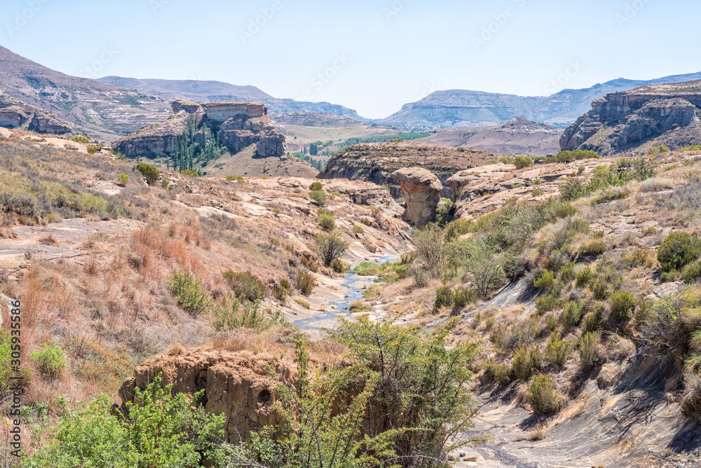 Landscape on the Cannibal Hiking Trail near Clarens