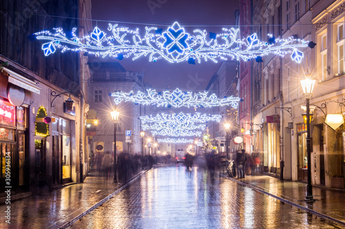 Ulica Grodzka Kraków, ozdoby świąteczne, Polska