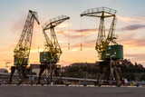 Zabytkowe żurawie, Szczecin, Łasztownia, Polska