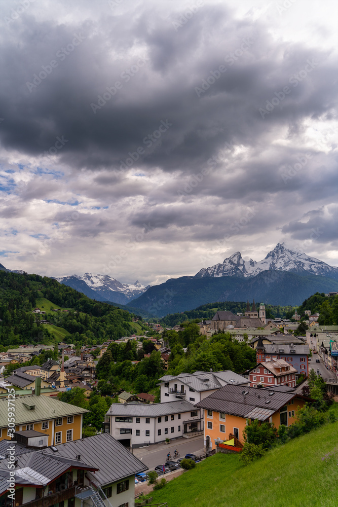 dramatischer Himmel in den Alpen