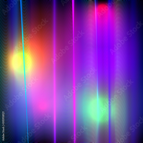 Background with Colorfuls Curve Lines.