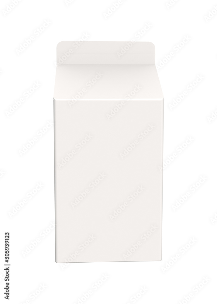 Pack of Milk or Juice. 3D rendered Mock Up Isolated on White Background. Pack of Milk or Juice. 3D rendered Mock Up Isolated on White Background.