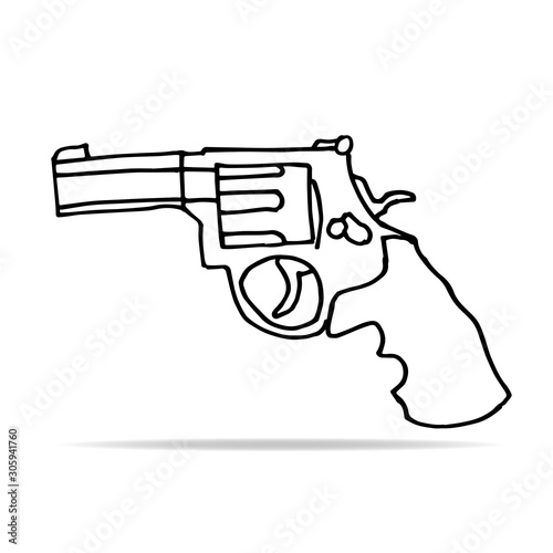 Pistole Revolver Kontur