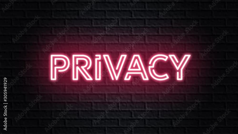 red neon video animation privacy red neon video animation privacy