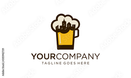 Beer city logo designs concept
