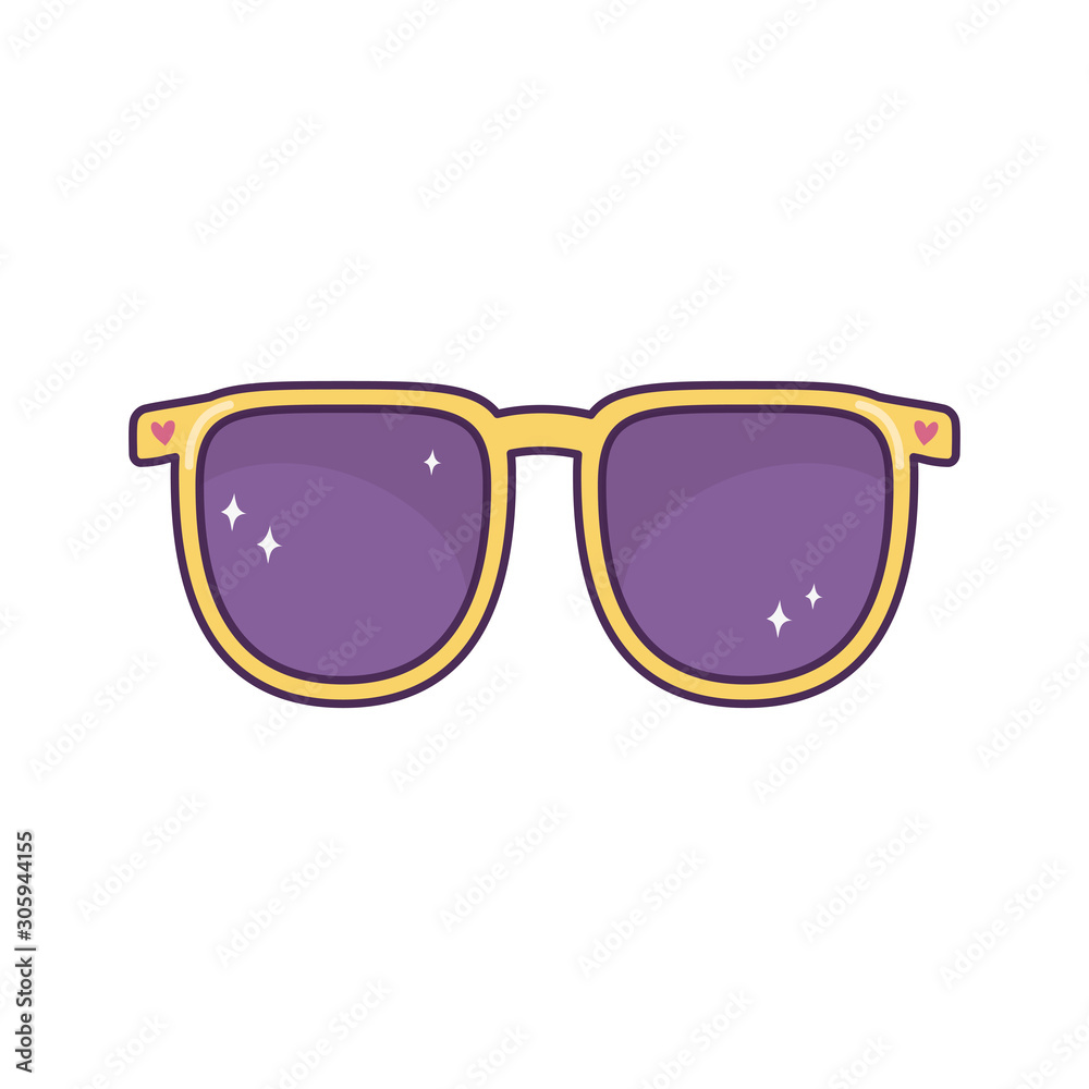 sunglasses accessory fashion icon on white background