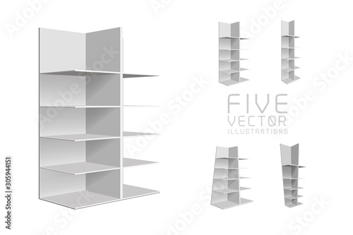 Empty showcases Illustrations