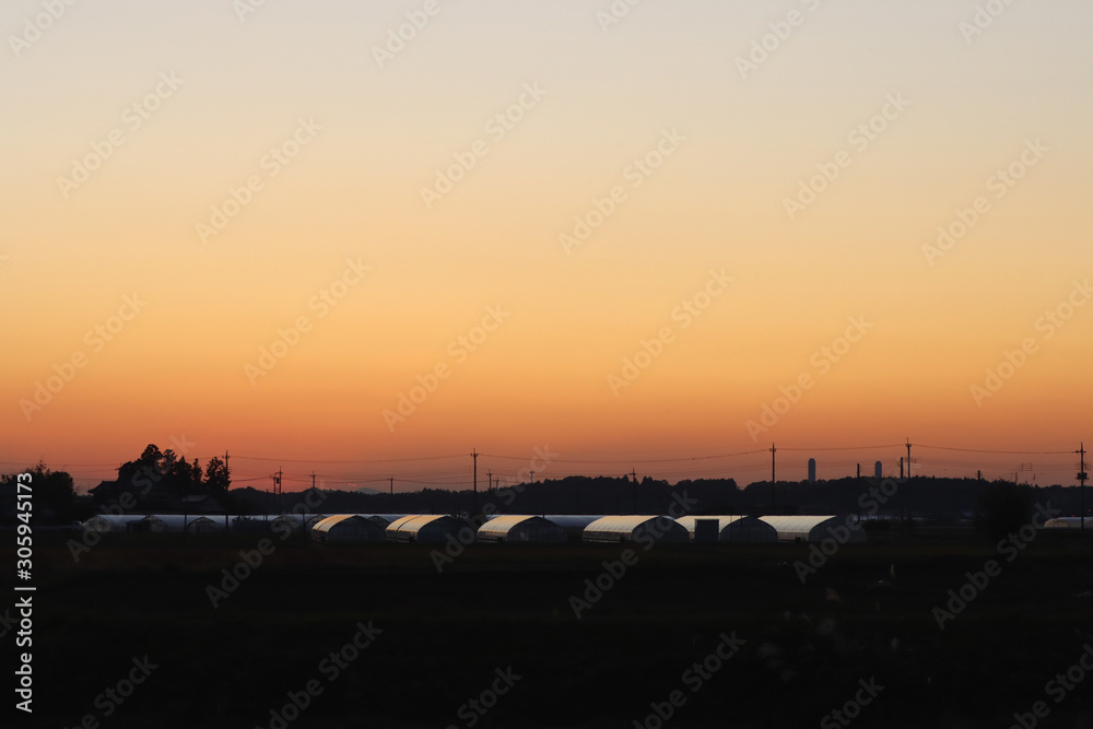 秋 夕暮れ 秋 夕暮れ