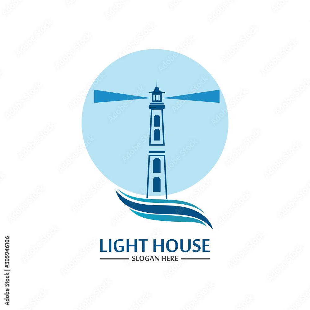 Lighthouse logo icon vector template Lighthouse logo icon vector template