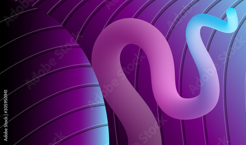 Background with Blue and Vi...