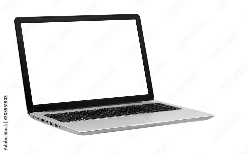 Laptop isolated on the white background with clipping path Laptop isolated on the white background with clipping path