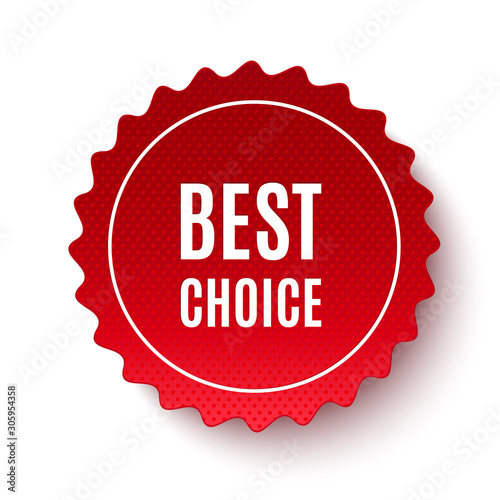 Best choice tags, vector labels