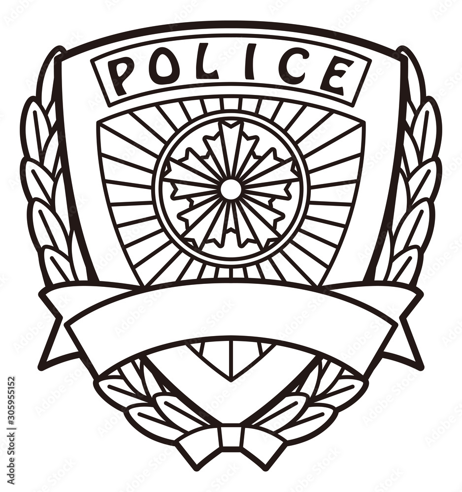 日本 警察 マーク アイコン ベクターイラスト Stock Vector Adobe Stock