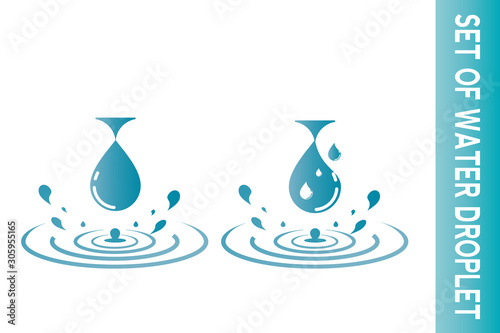 water drop Logo. water droplet icon. illustration element vector