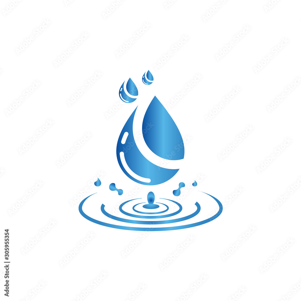 water drop Logo. water droplet icon. illustration element vector water drop Logo. water droplet icon. illustration element vector