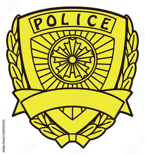 日本 警察 マーク アイコン ベクターイラスト