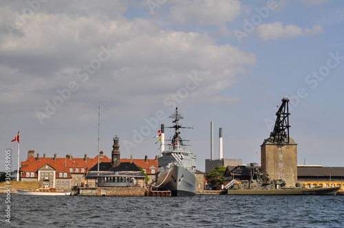 Military Open Air Museum, Holmen Naval Base on Nyholm Island. Copenhagen, Denmark