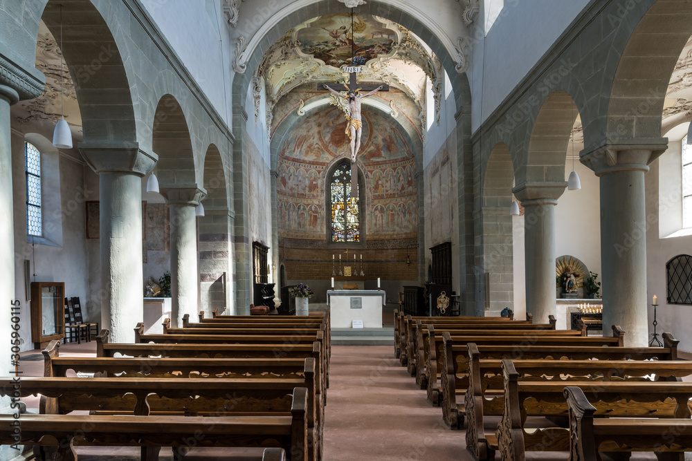 Kirche St. Peter und Paul. auf der Insel Reichenau