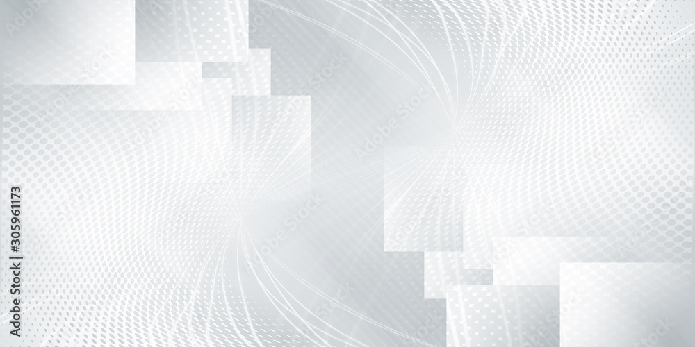 Gray halftone pattern with white line motion and network connection backdrop wallpaper. Clean Grey geometric background. Gray halftone pattern with white line motion and network connection backdrop wallpaper. Clean Grey geometric background.