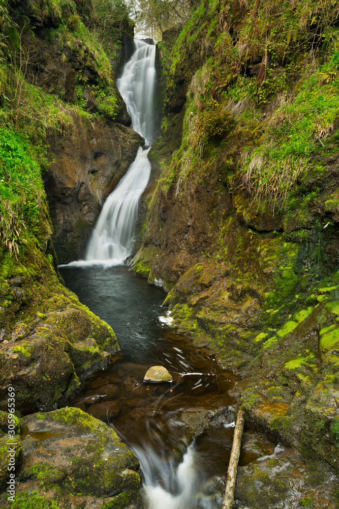 Waterfall in the Glenariff Forest Park in Northern Ireland Waterfall in the Glenariff Forest Park in Northern Ireland