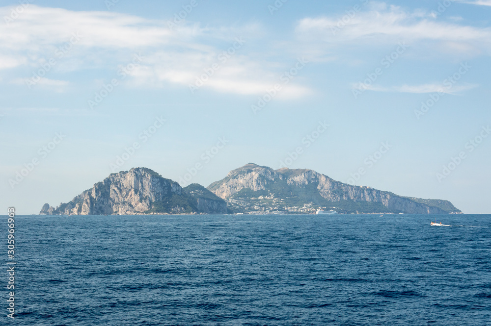 Seacoast of the Amalfi Coast in summer Seacoast of the Amalfi Coast in summer