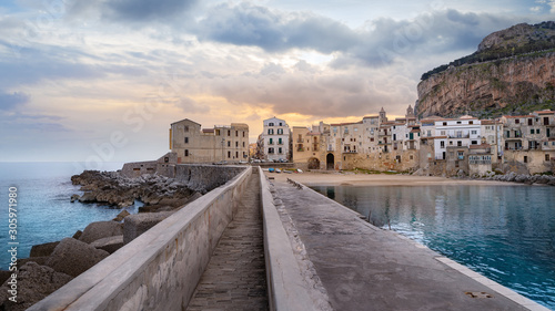 beautiful coastline of cefa...