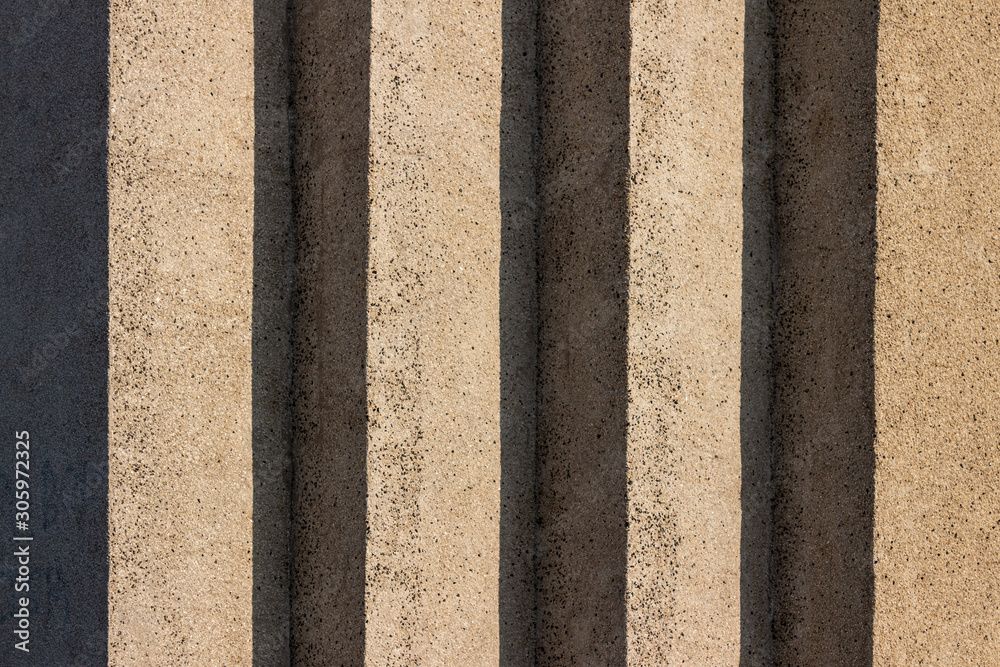 Fototapeta premium Abstract concrete cubic wall background with shadows