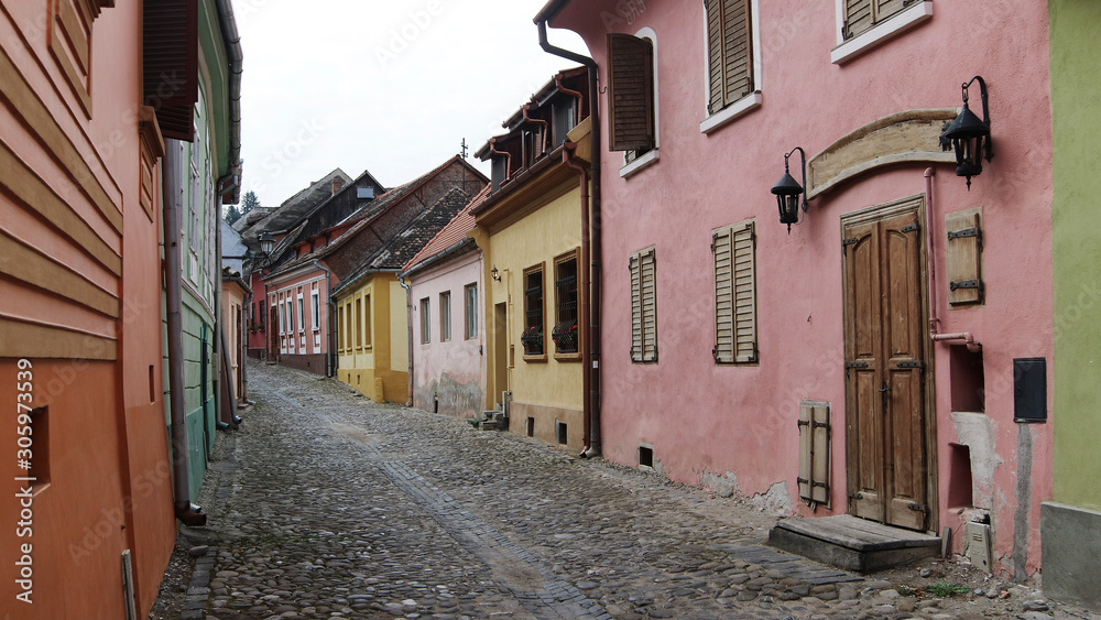 The City of Sighisoara in Romania, Europe