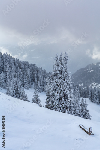 Verschneite Winterlandschaft - Parpaner Rothorn, Graubünden, Schweiz © Stephanie Jud