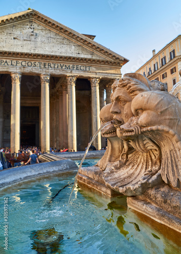 Photography fountain in rome italy