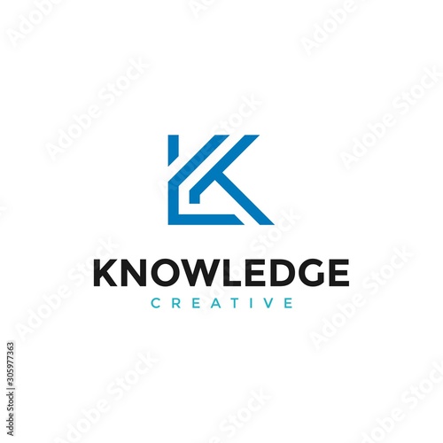 Free Download Creative minimalism business logotype icon symbol. Letter K vector line logo design. - GFXLoad