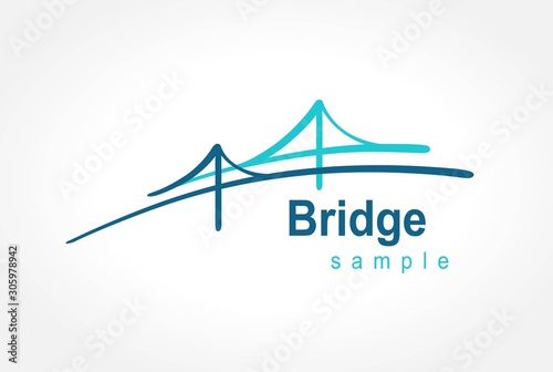 Bridge logo vector template design