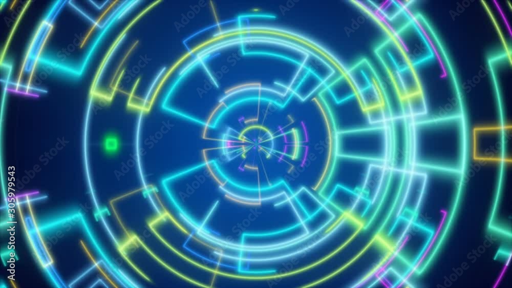 abstract background, motion colorful lines on blue background, loop abstract background, motion colorful lines on blue background, loop