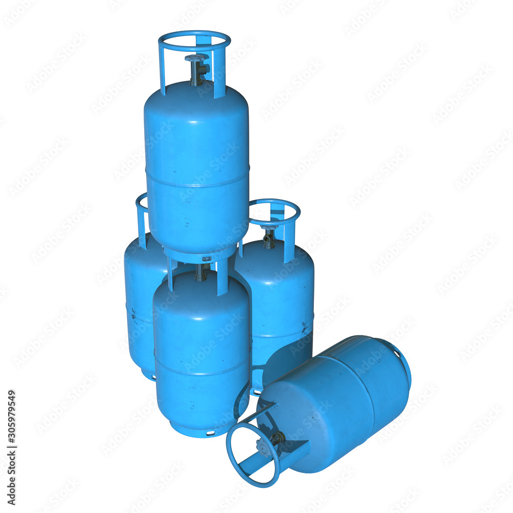 Gas cylinder lpg tank gasbottle. Propane gascylinder balloon